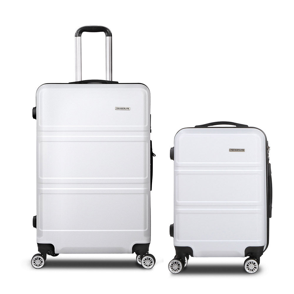 2pc Luggage Set 20" and 28" - White