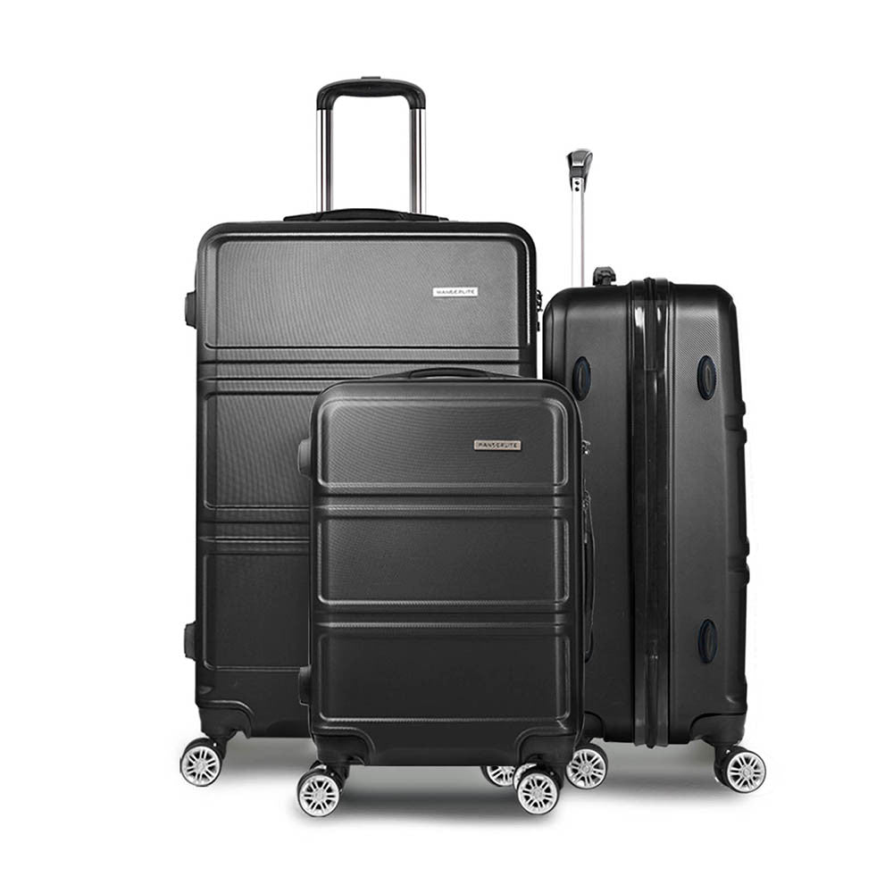 3pc Luggage Set 20, 24 and 28" – Black