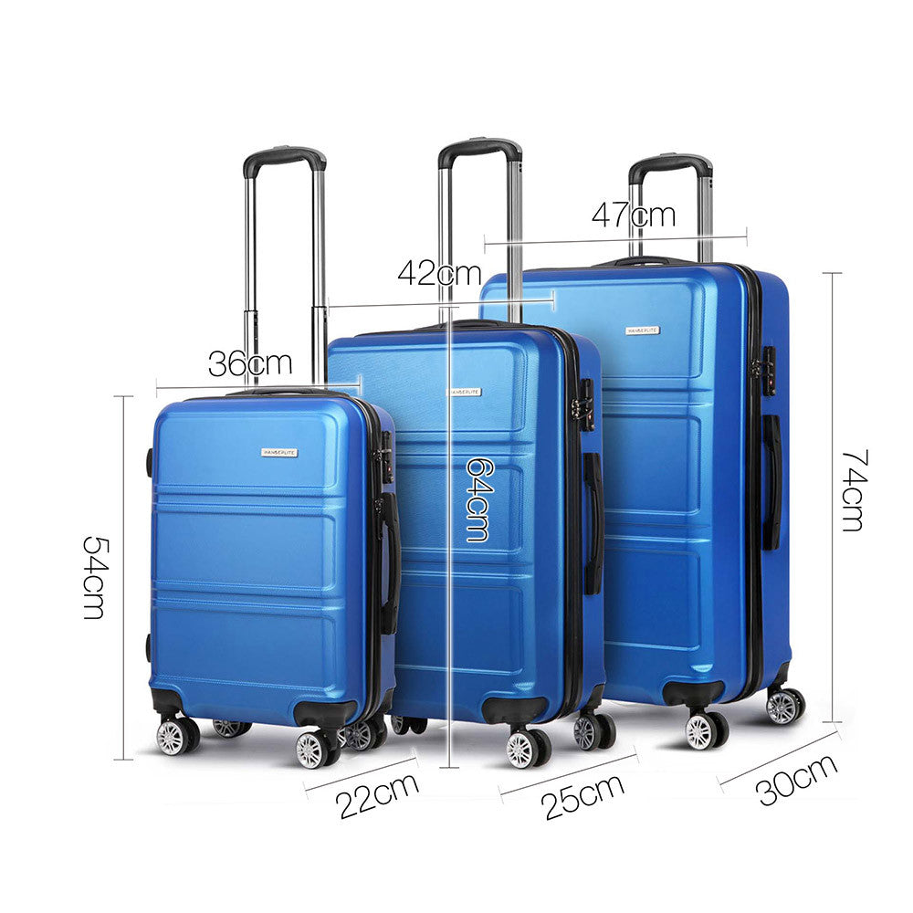 3pc Luggage Set 20, 24 and 28" – Navy