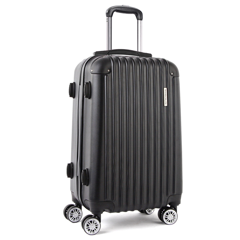 20"  Wanderlite Luggage Case  Black