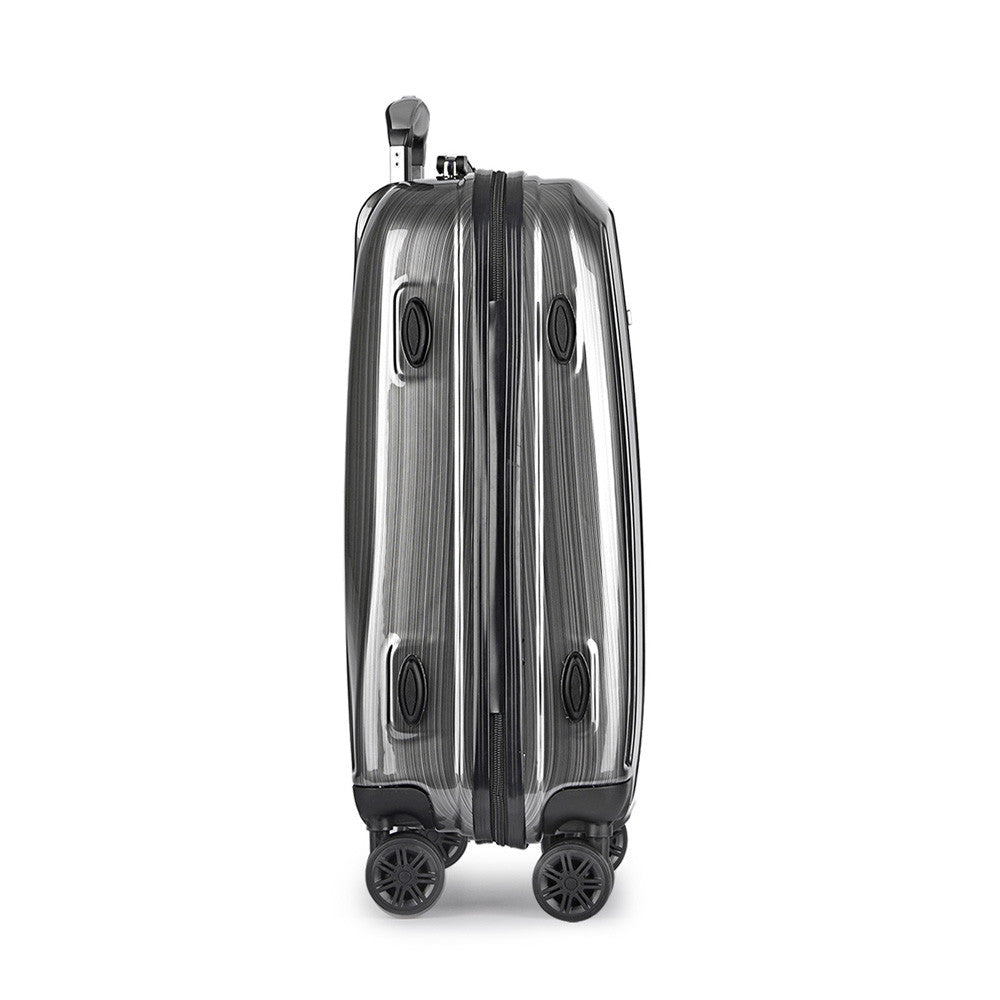 Hard Shell Travel Luggage with TSA Lock Grey