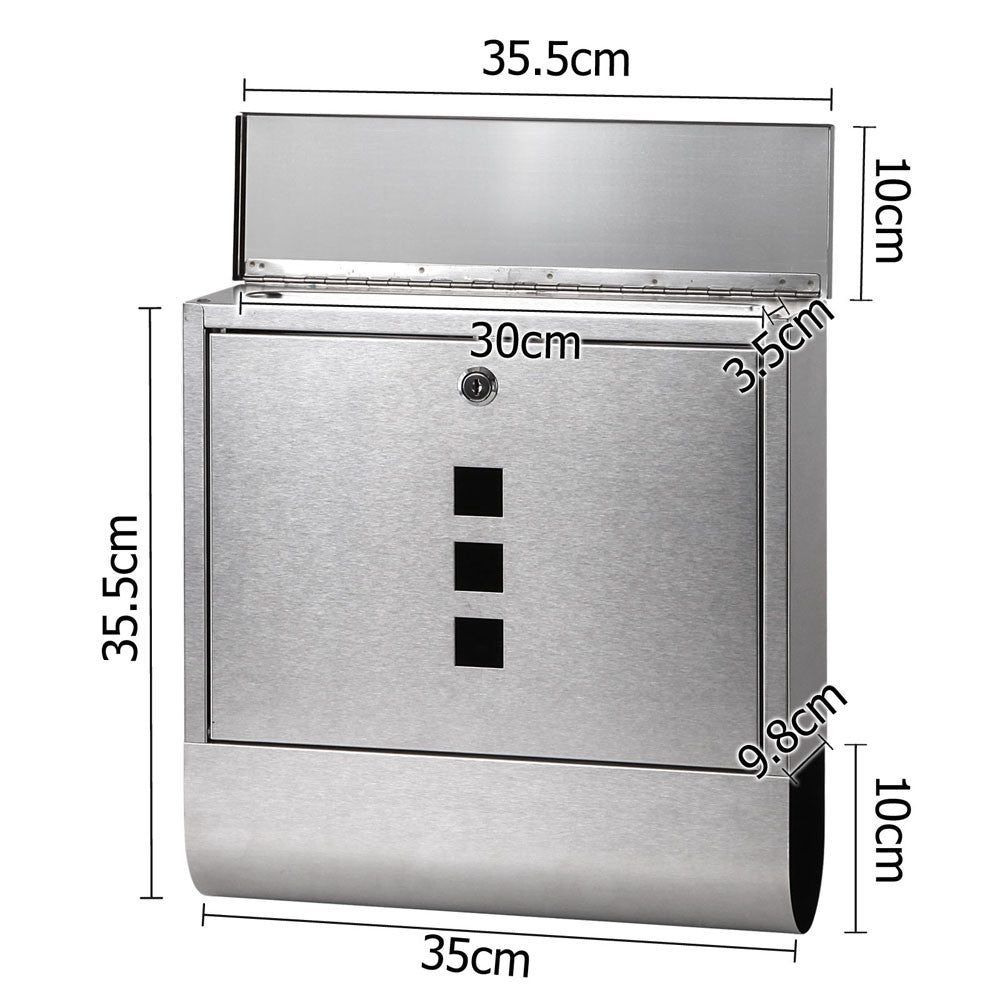 Stainless Steel Wall Mount Mail Letter Box