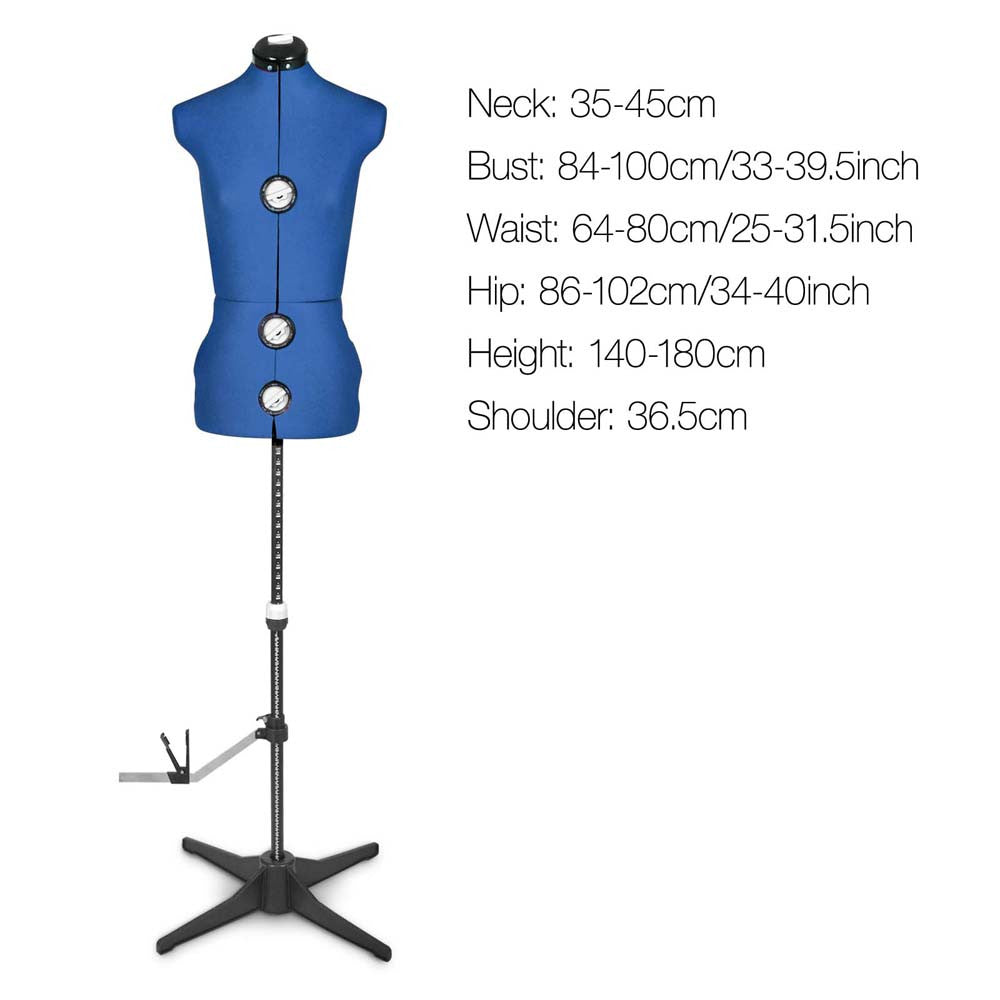 Adjustable Dressmaking Mannequin SZ8-14 - Blue