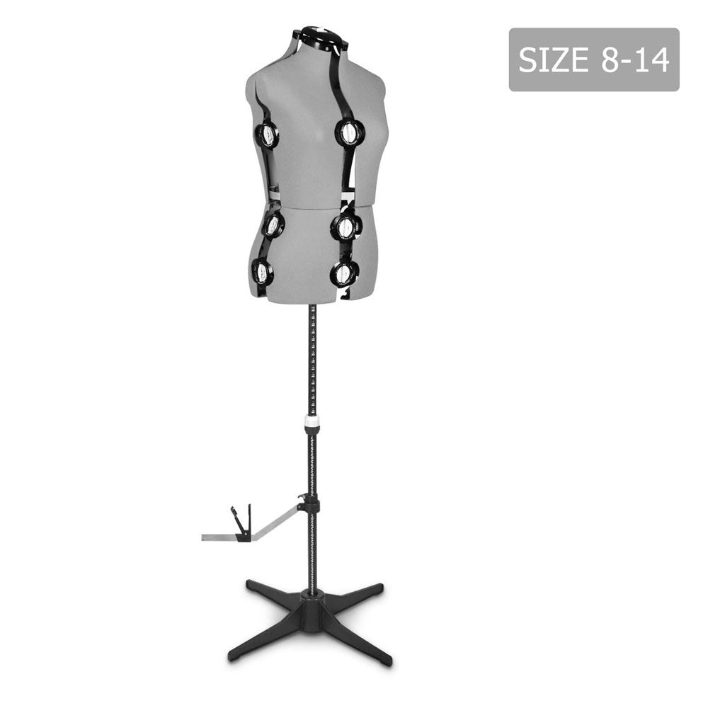 Adjustable Dressmaking Mannequin SZ8-14 - Grey