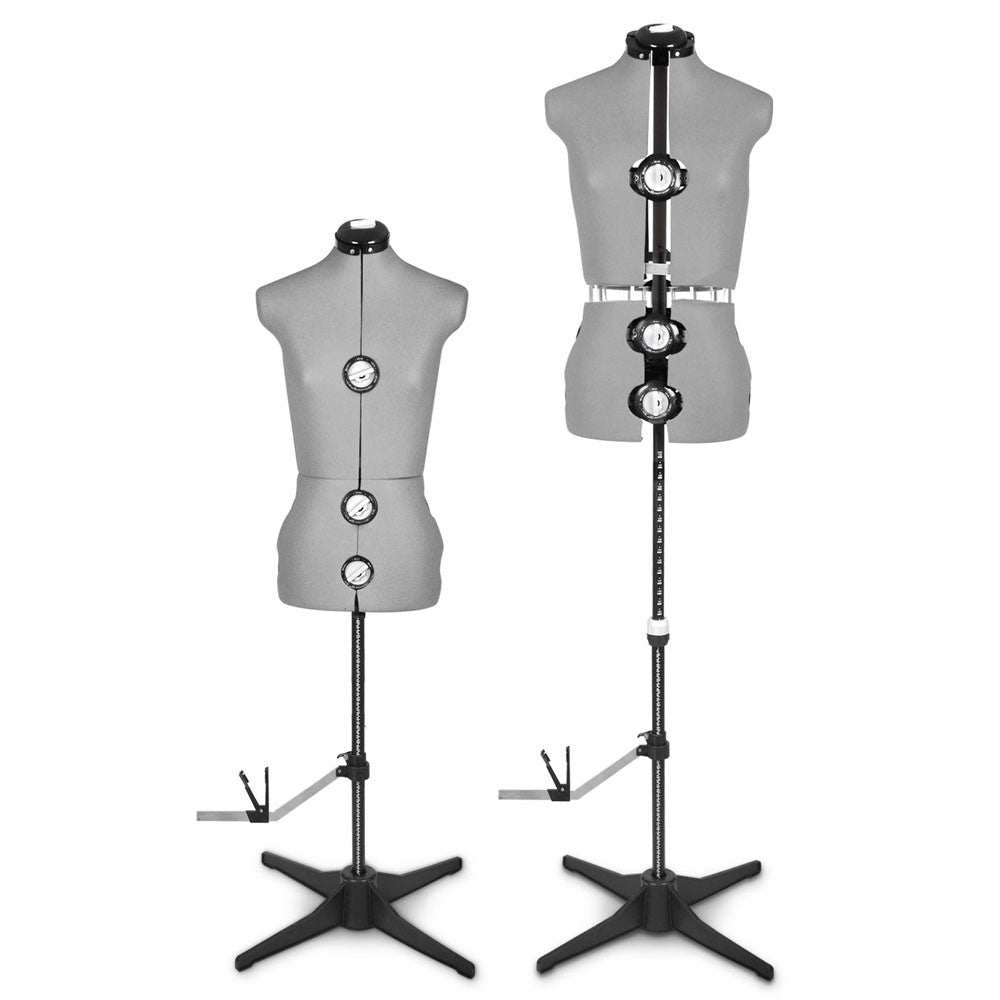 Adjustable Dressmaking Mannequin SZ8-14 - Grey