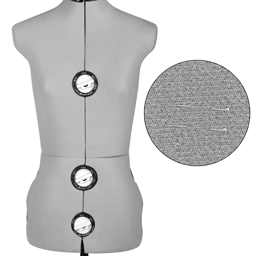 Adjustable Dressmaking Mannequin SZ8-14 - Grey