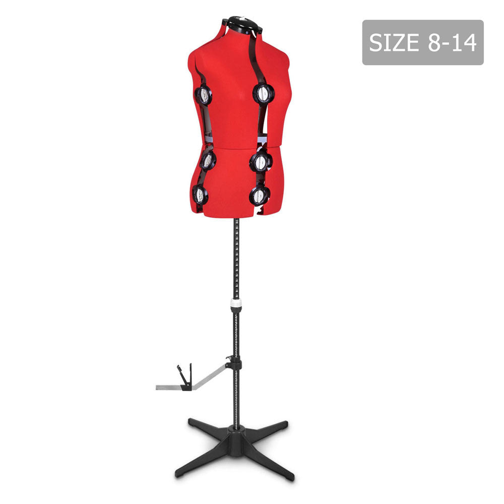 Adjustable Dressmaking Mannequin SZ8-14 - Red