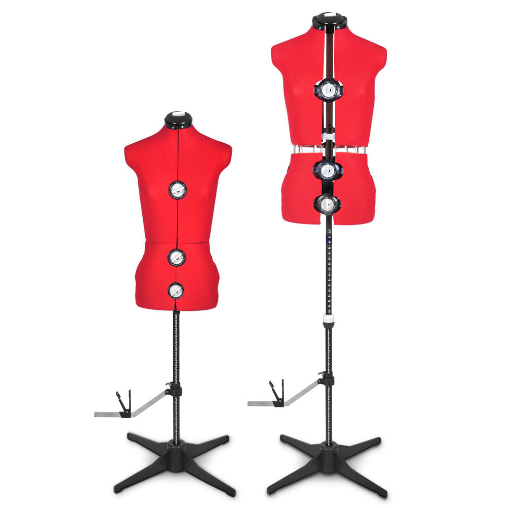 Adjustable Dressmaking Mannequin SZ8-14 - Red