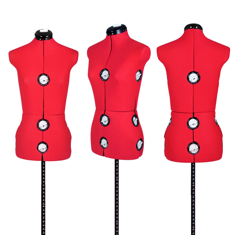 Adjustable Dressmaking Mannequin SZ8-14 - Red