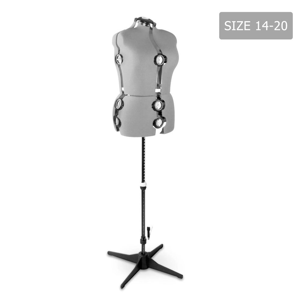 Adjustable Dressmaking Mannequin SZ14-20 - Grey