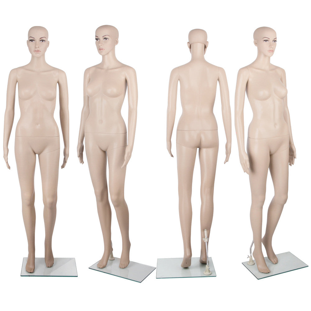 Full Body Female Mannequin Cloth Display Tailor Dressmaker Skin Tone 175cm