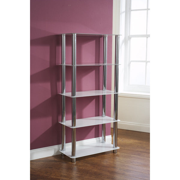 Amore 5 Tier Shelf Unit White