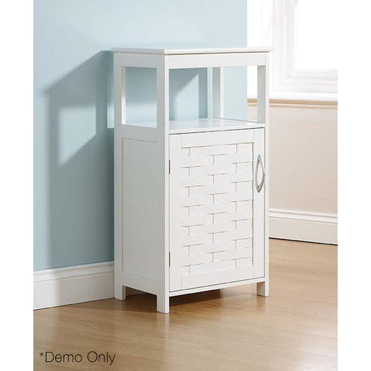 Weave Floor Unit in WHITE