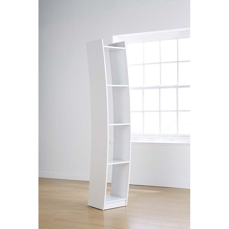 Baroque Curved Bookcase in White