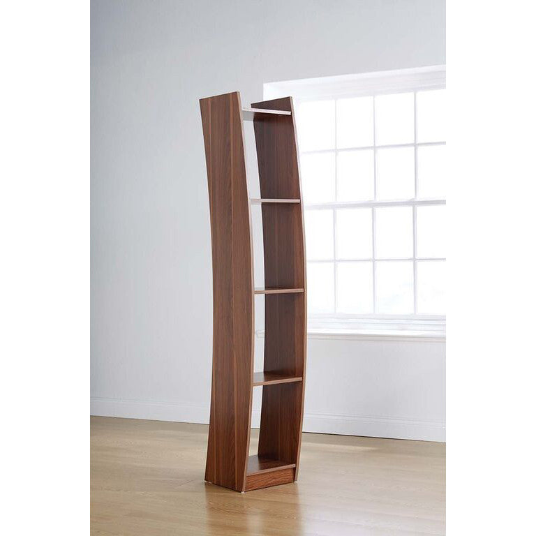 Baroque Curved Bookcase in Walnut