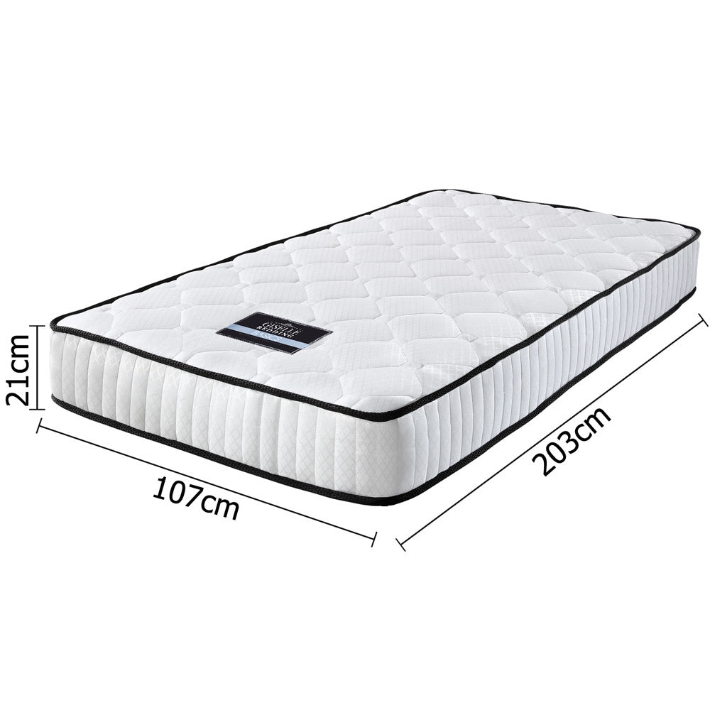 High Density Foam Pocket Spring Mattress 21cm King Single