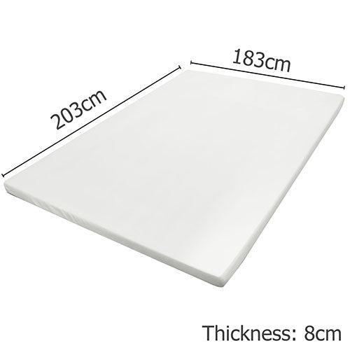 Visco Elastic Memory Foam Mattress Topper 8cm King