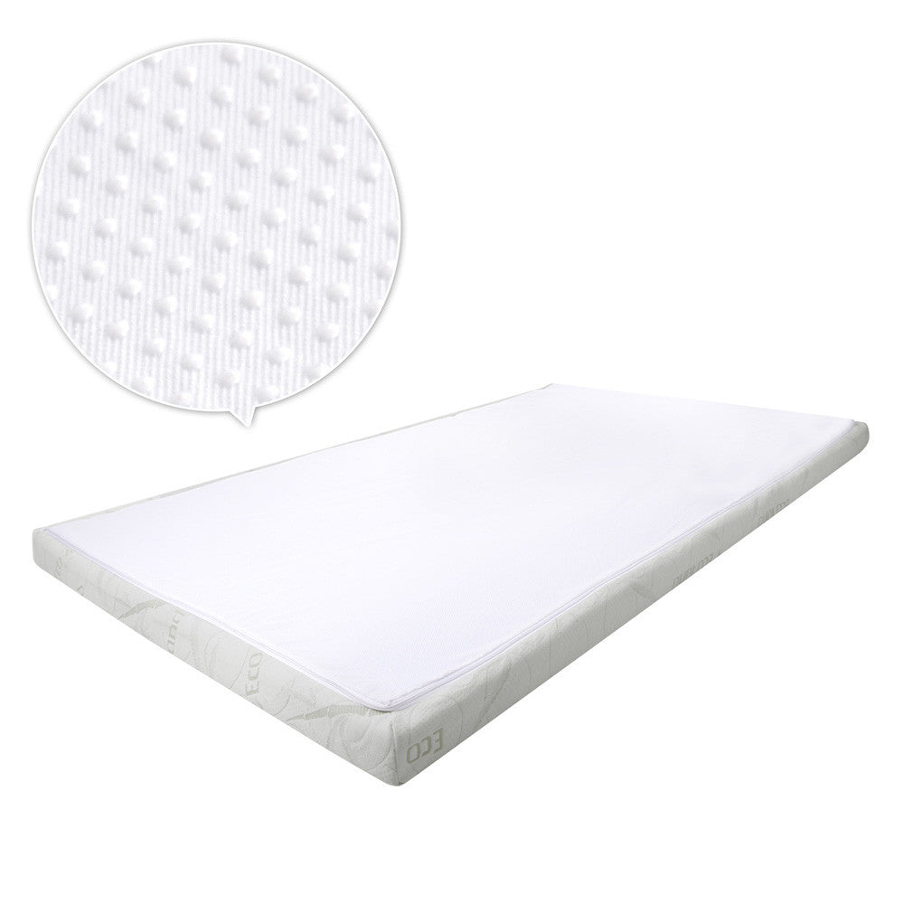 Cool Gel Memory Foam Mattress Topper w/ Bamboo Fabric Cover 8cm Single