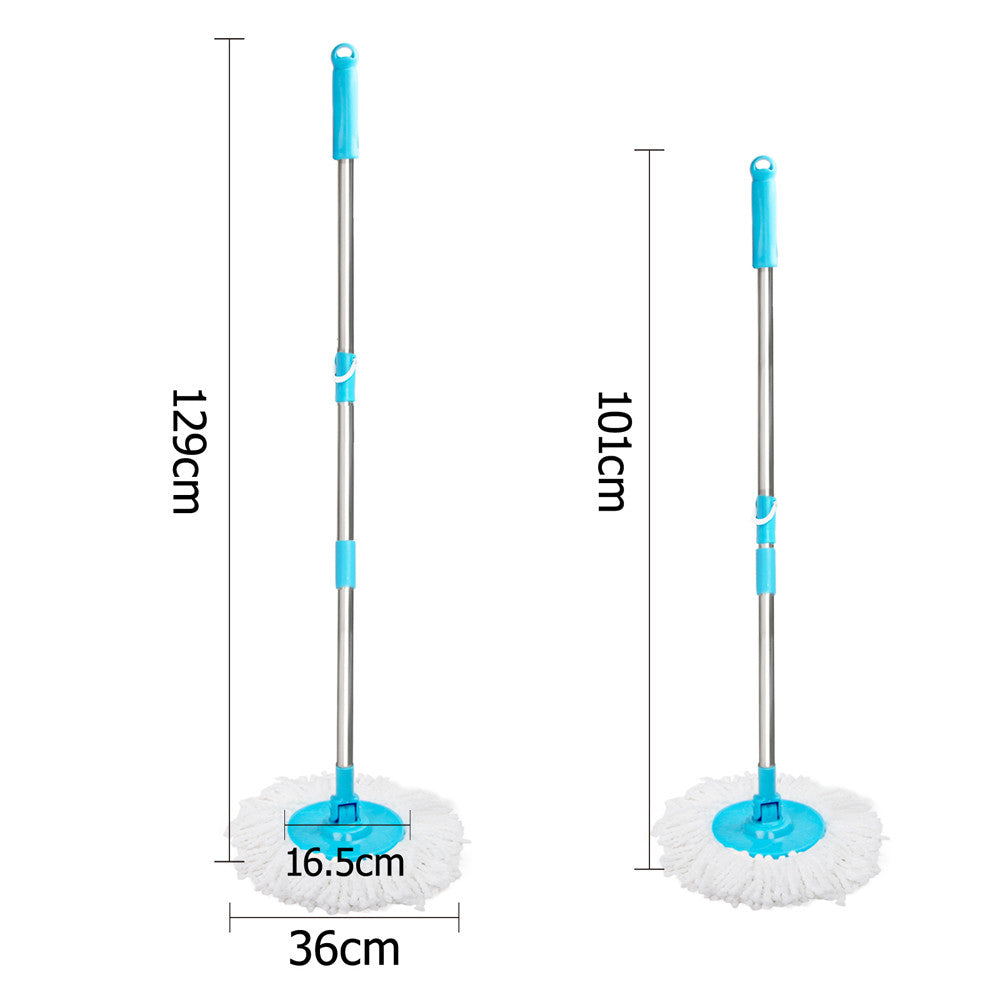 Spin Mop Set with 2 x Mop Heads