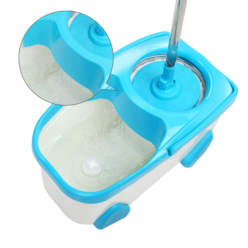 Spin Mop Set with 2 x Mop Heads