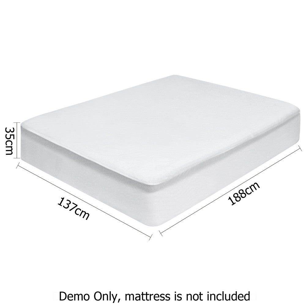 Waterproof Bamboo Mattress Protector - Double