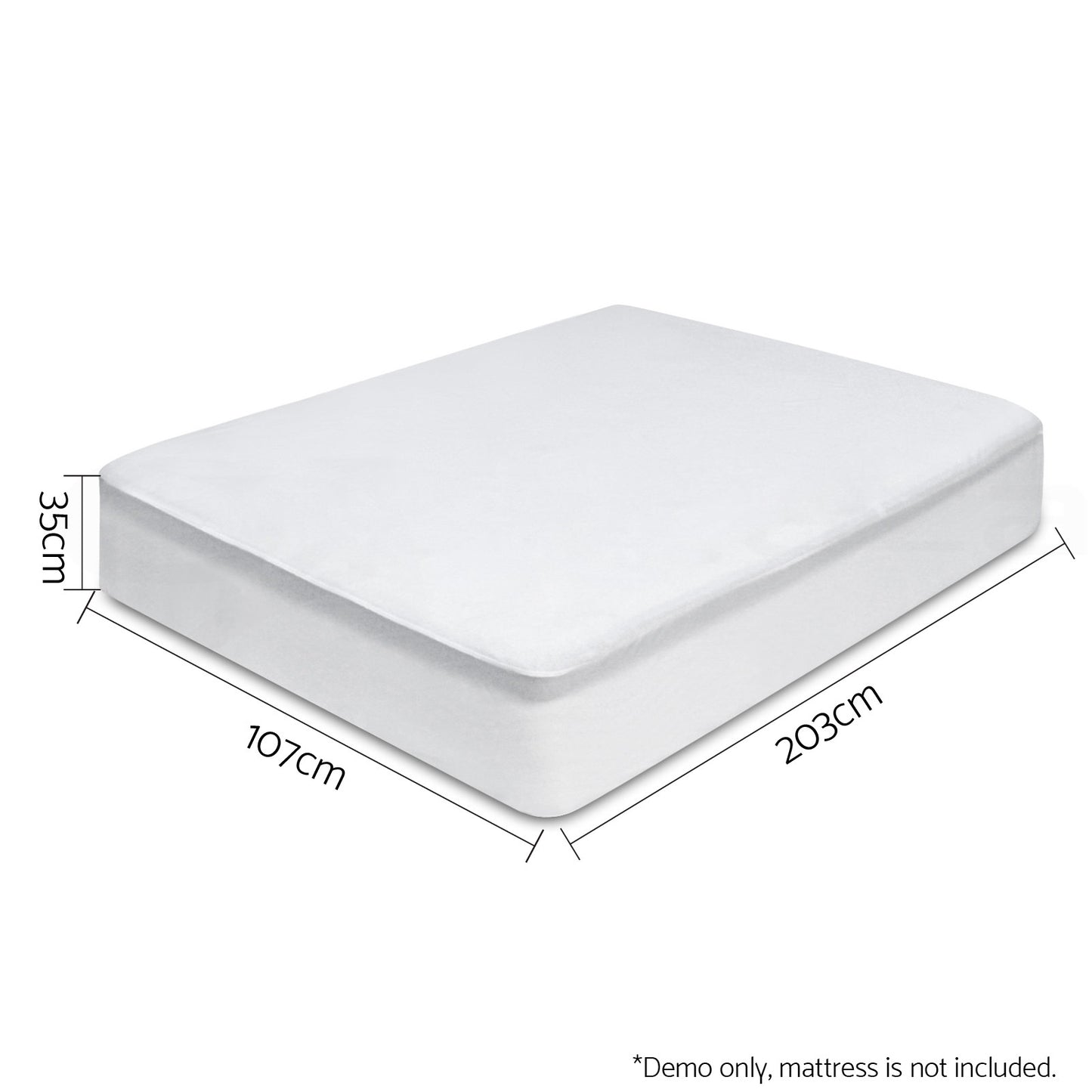 Waterproof Bamboo Mattress Protector - King Single