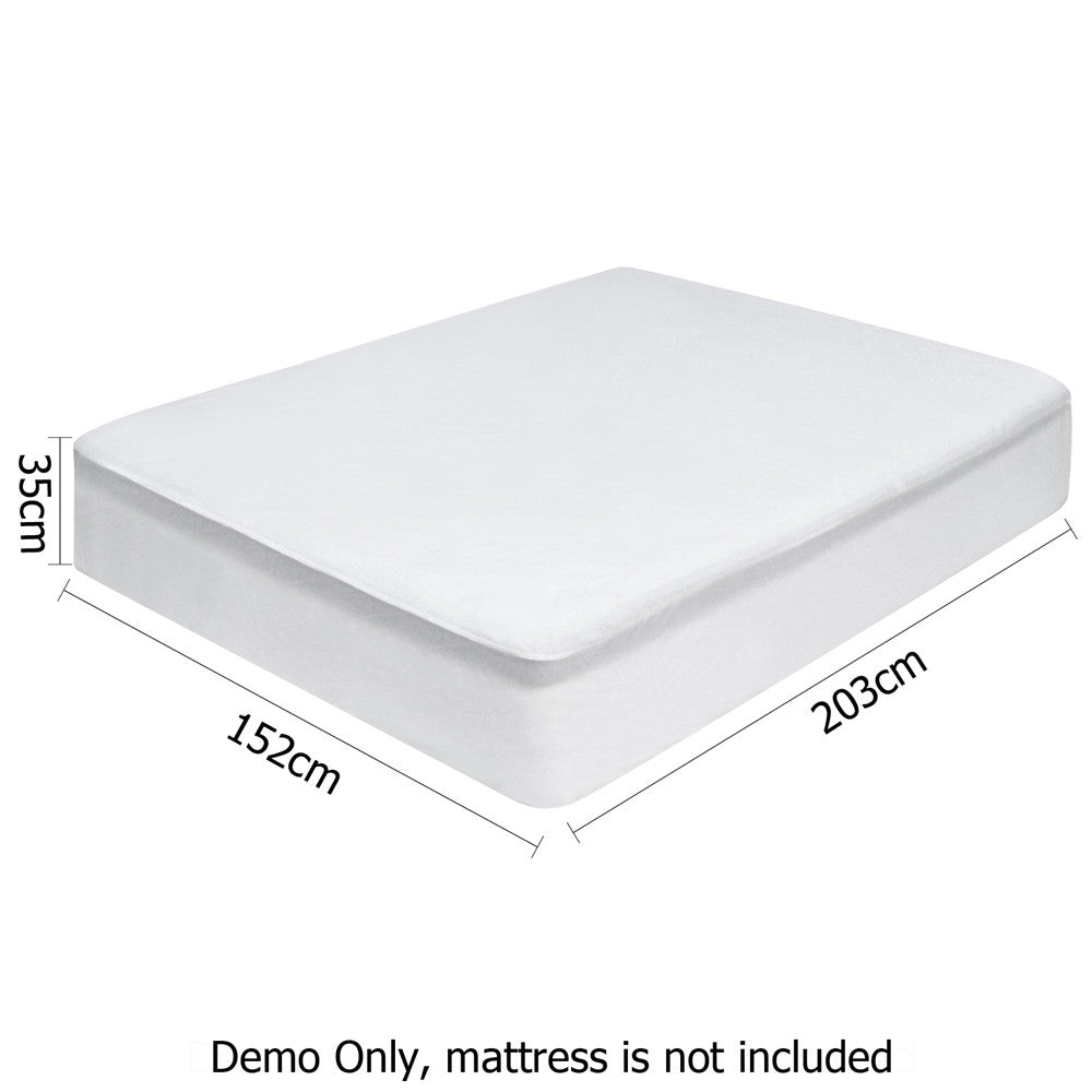 Waterproof Bamboo Mattress Protector - Queen