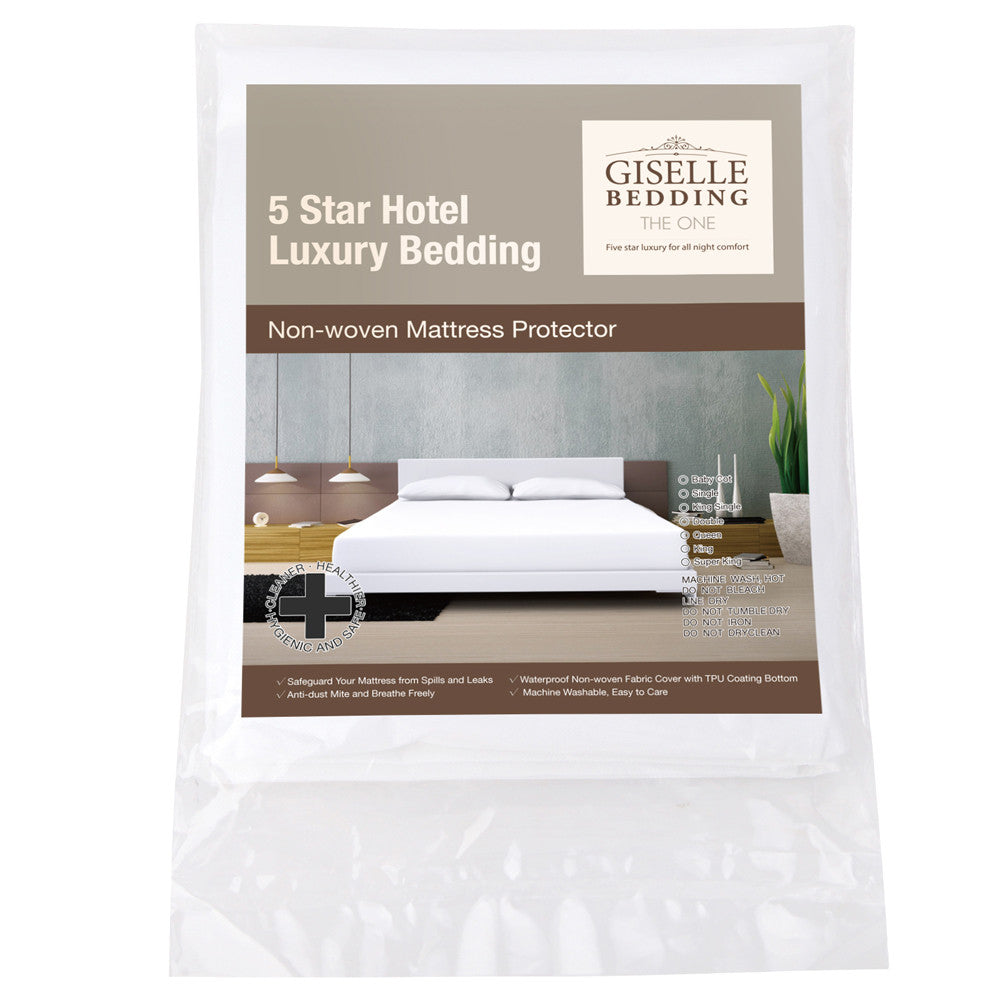 Waterproof Non-Woven Mattress Protector - Double