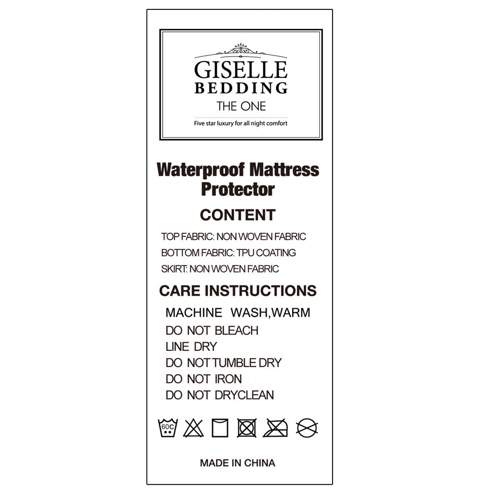 Waterproof Non-Woven Mattress Protector - Double