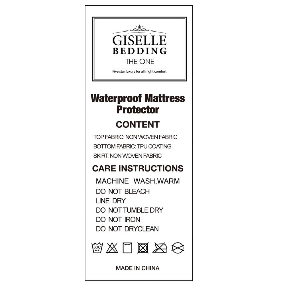 Waterproof Non-Woven Mattress Protector - King Single