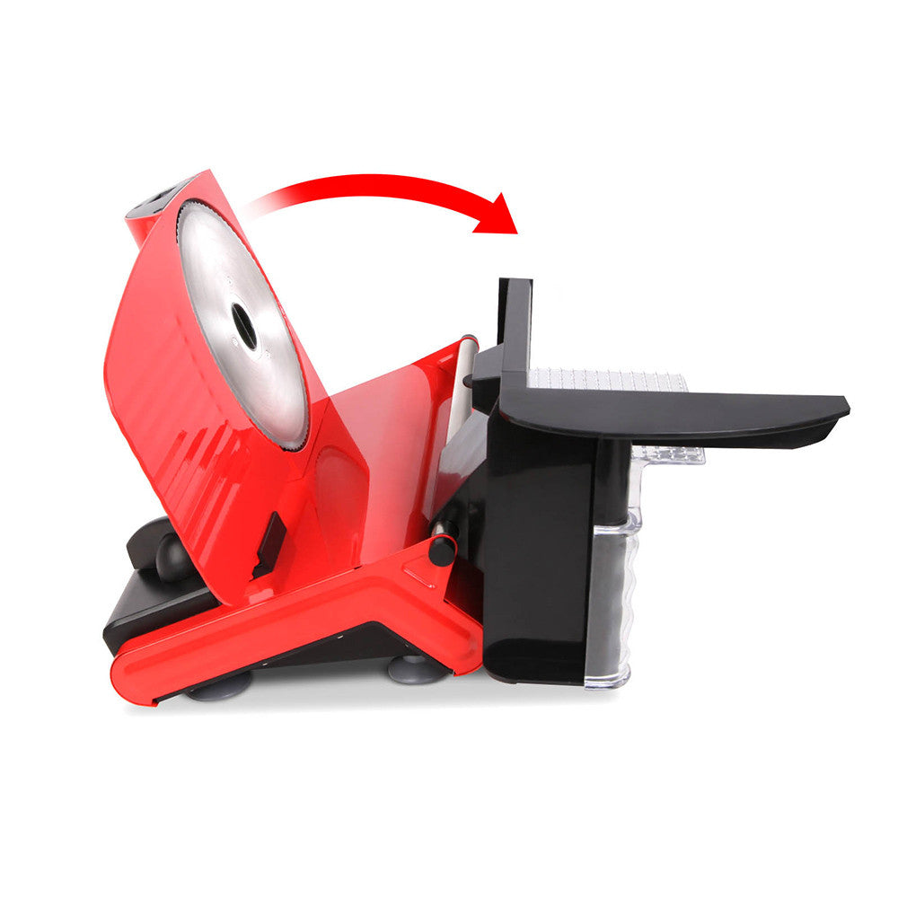 150W  Meat Slicer with Stainless Steel Blade - Red