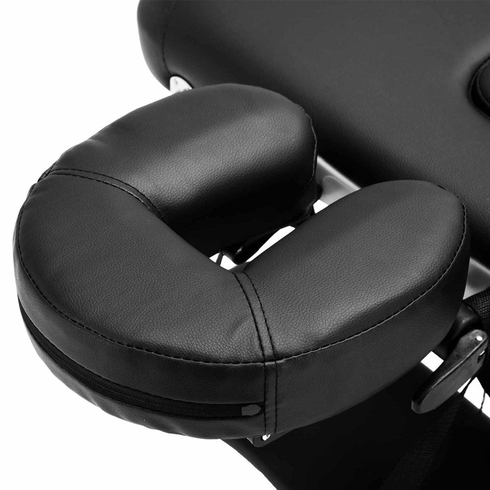 75cm Professional Aluminium Portable Massage Table - Black