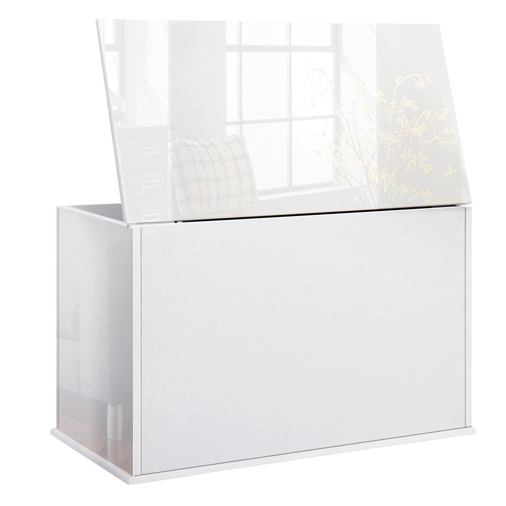 Baby Toy Box Nursery Wood Storage Chest Organizer White