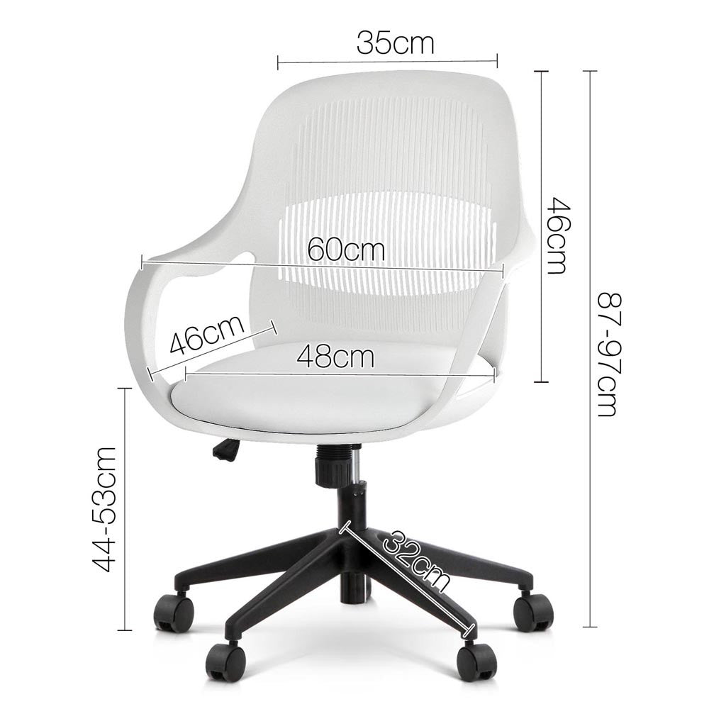 Modern Office Desk Chair  - White