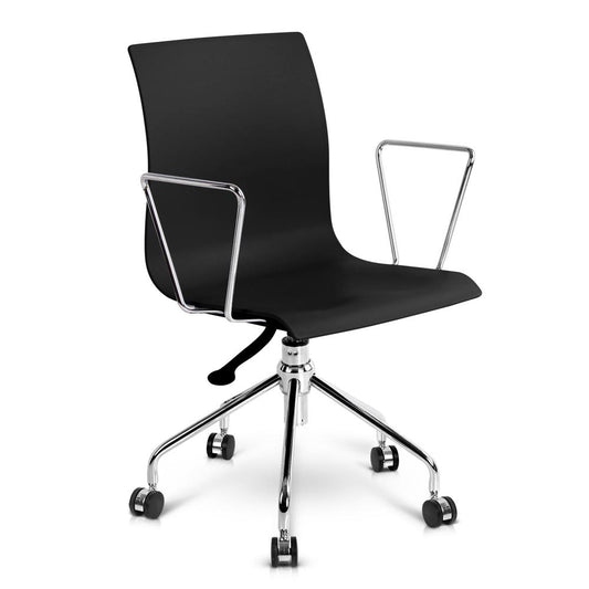 Modern Office Chair with Armrests Black