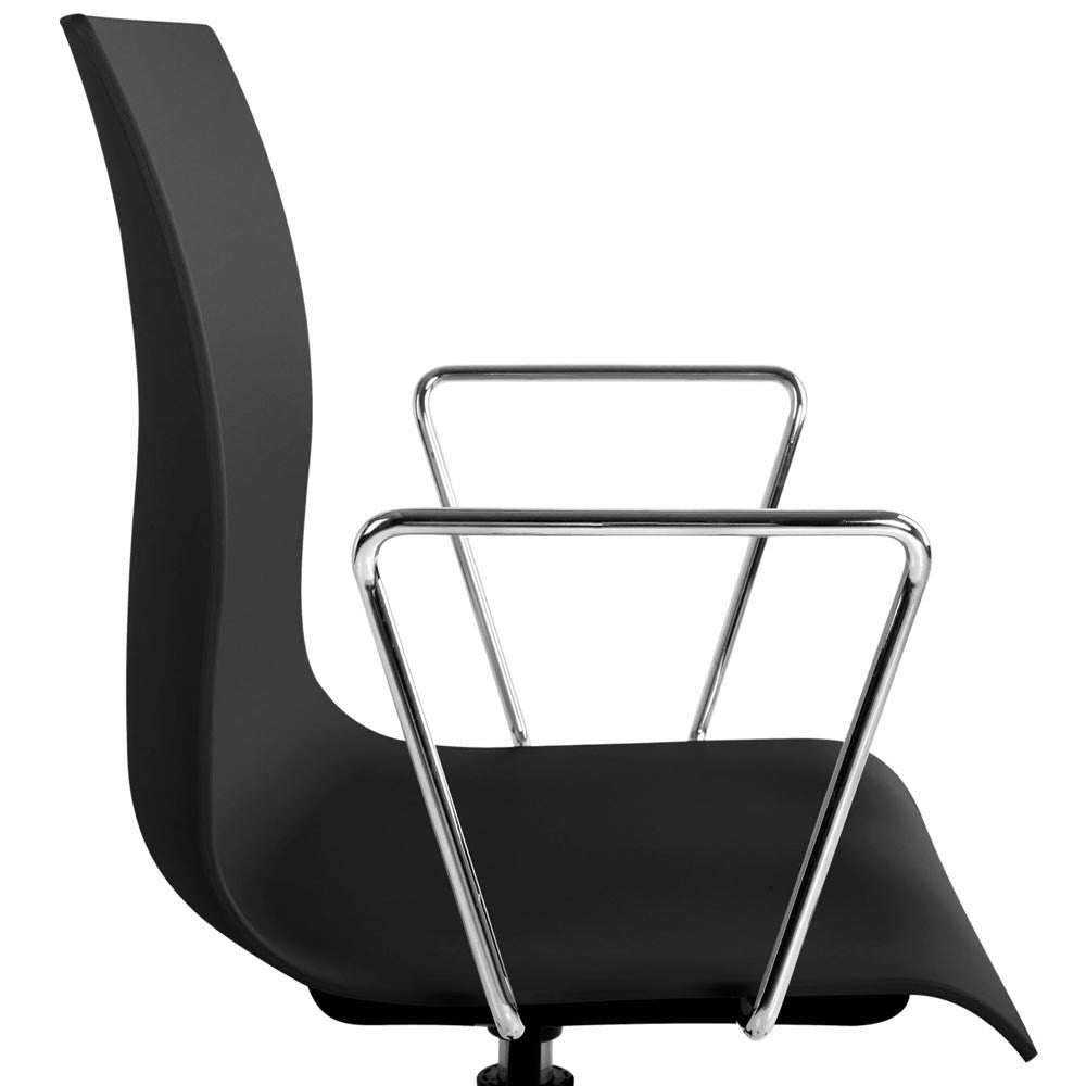 Modern Office Chair with Armrests Black