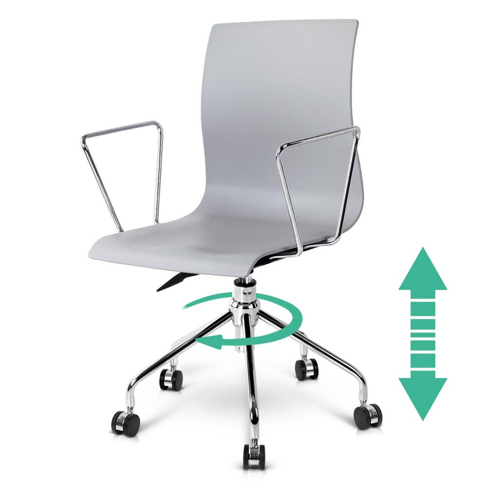 Modern Office Chair with Armrests Grey