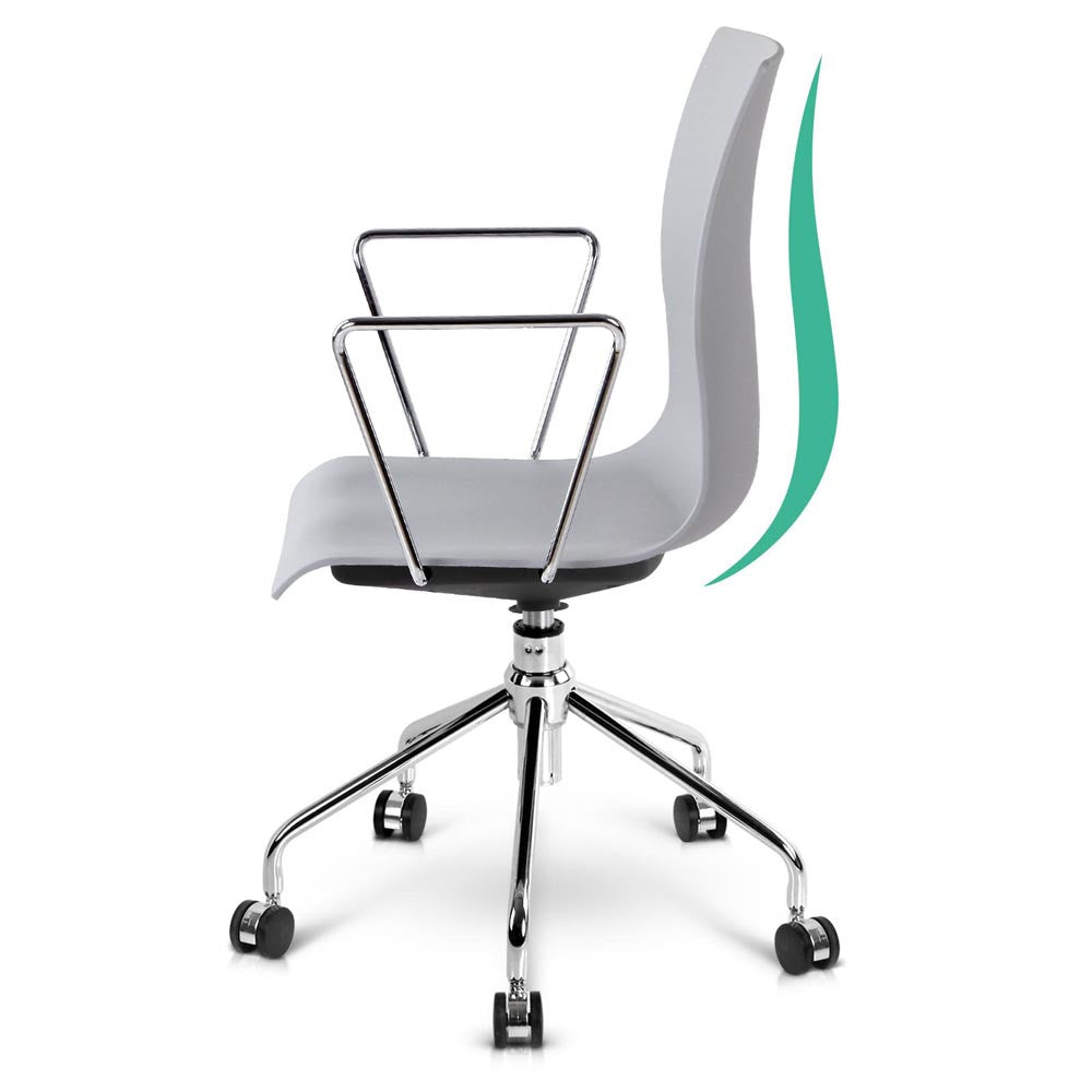 Modern Office Chair with Armrests Grey