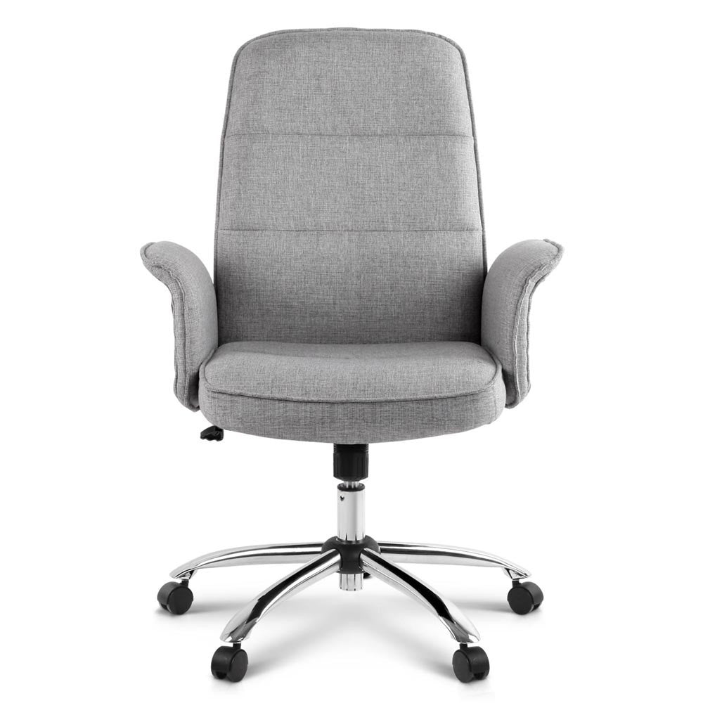 Modern Office Desk Executive Fabric Chair - Grey