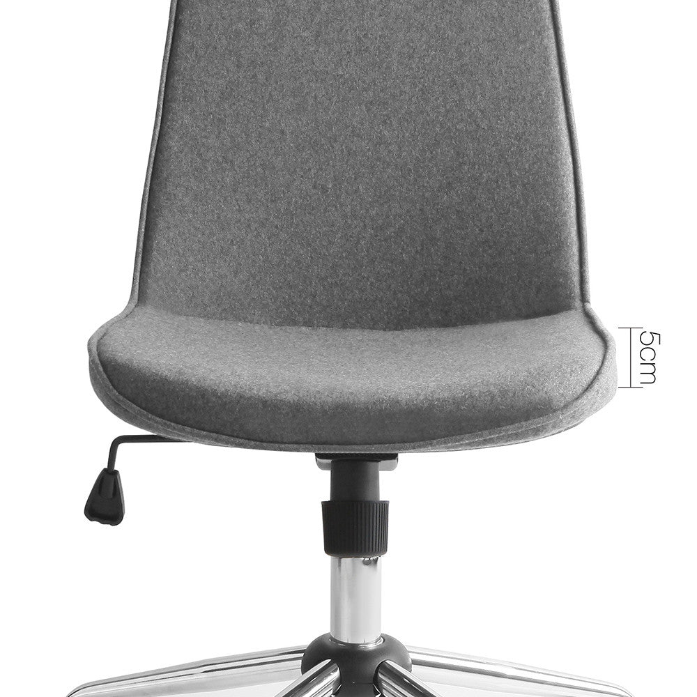 Modern Office Desk Fabric Chair – Grey