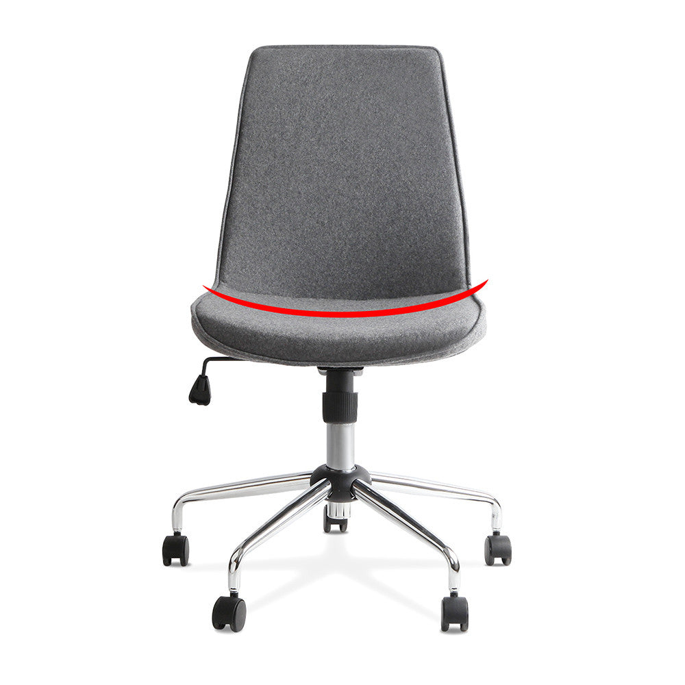 Modern Office Desk Fabric Chair – Grey