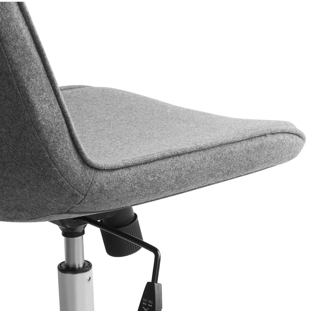 Modern Office Desk Fabric Chair – Grey