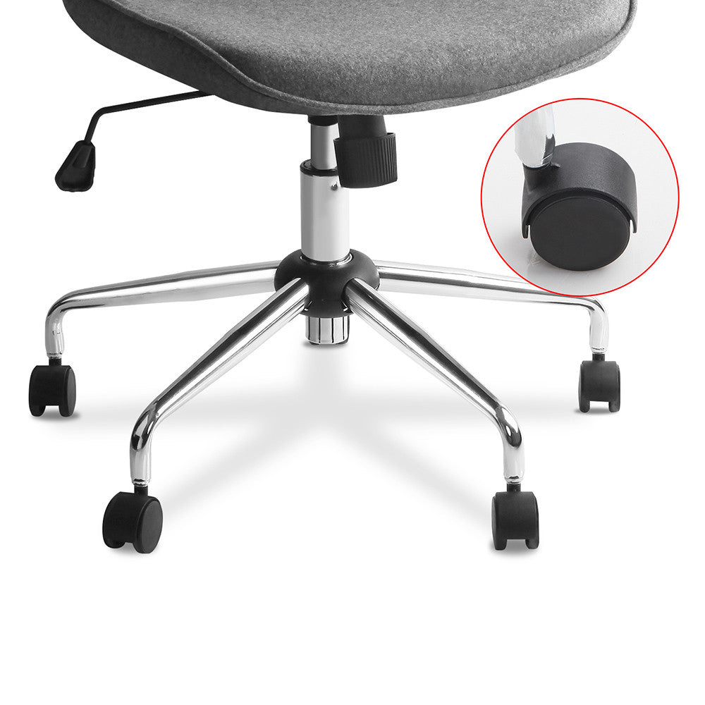 Modern Office Desk Fabric Chair – Grey