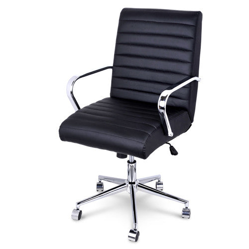 Executive PU Leather Office Computer Chair Black