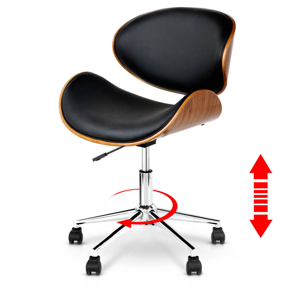 PU Leather Curved Office Chair