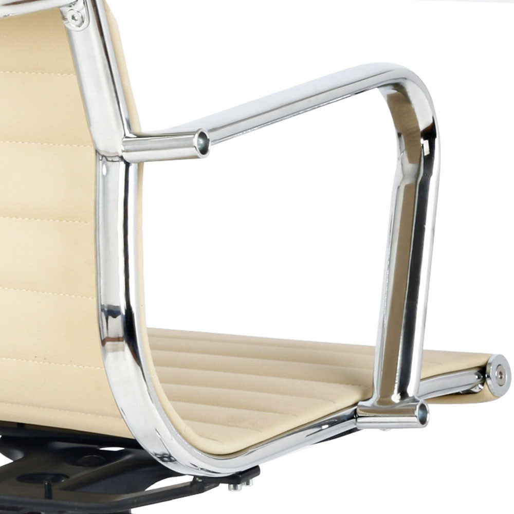 Replica Eames PU Leather Office Chair - Beige