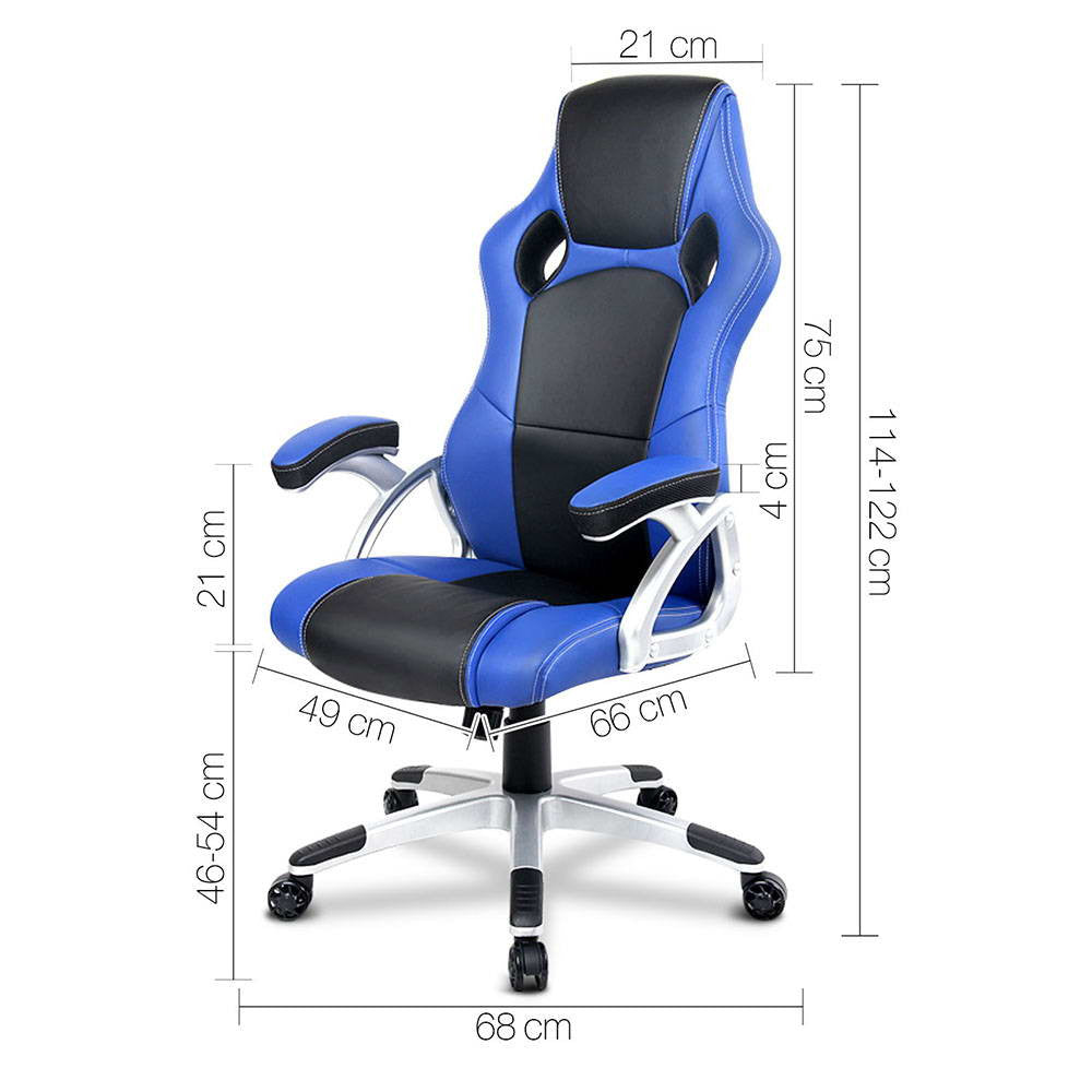 Racing Office Chair Black Blue