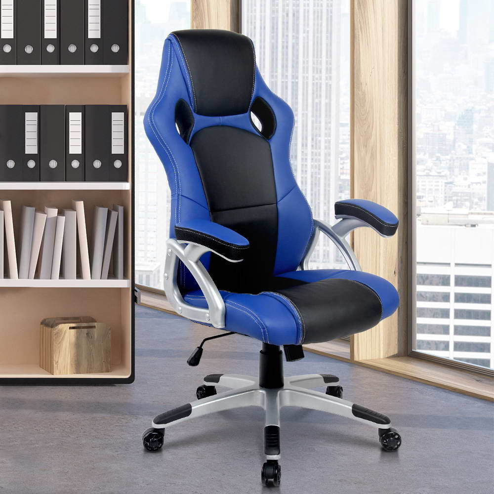 Racing Office Chair Black Blue