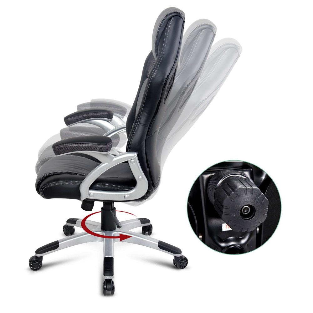 Racing Office Chair Black Grey