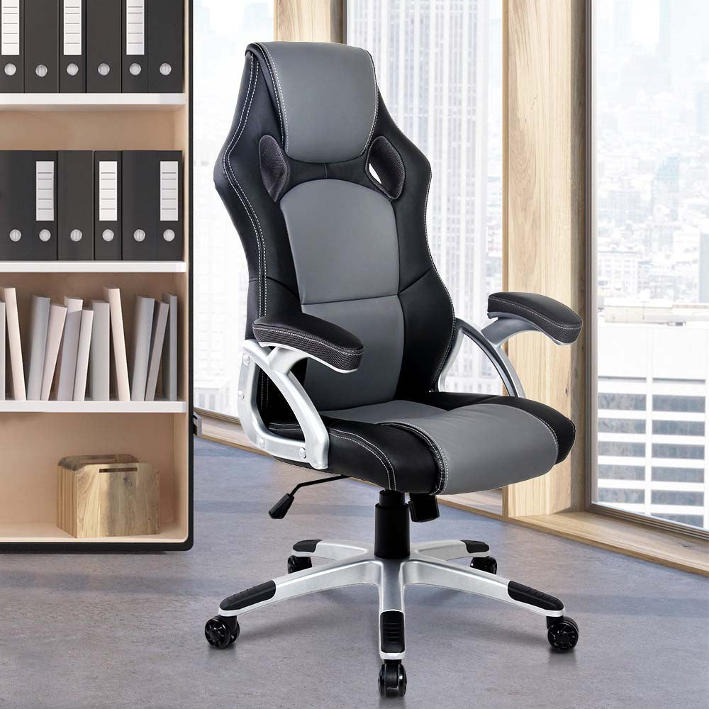 Racing Office Chair Black Grey